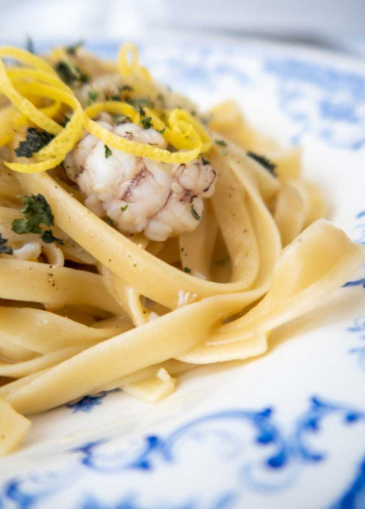 LINGUINE RISOTTATE CON LE CANOCCHIE