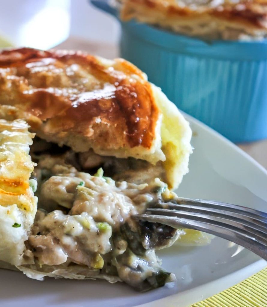 Chicken Pie con Porro e Funghi