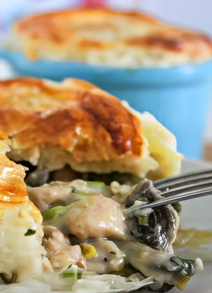 Chicken Pie con Porro e Funghi
