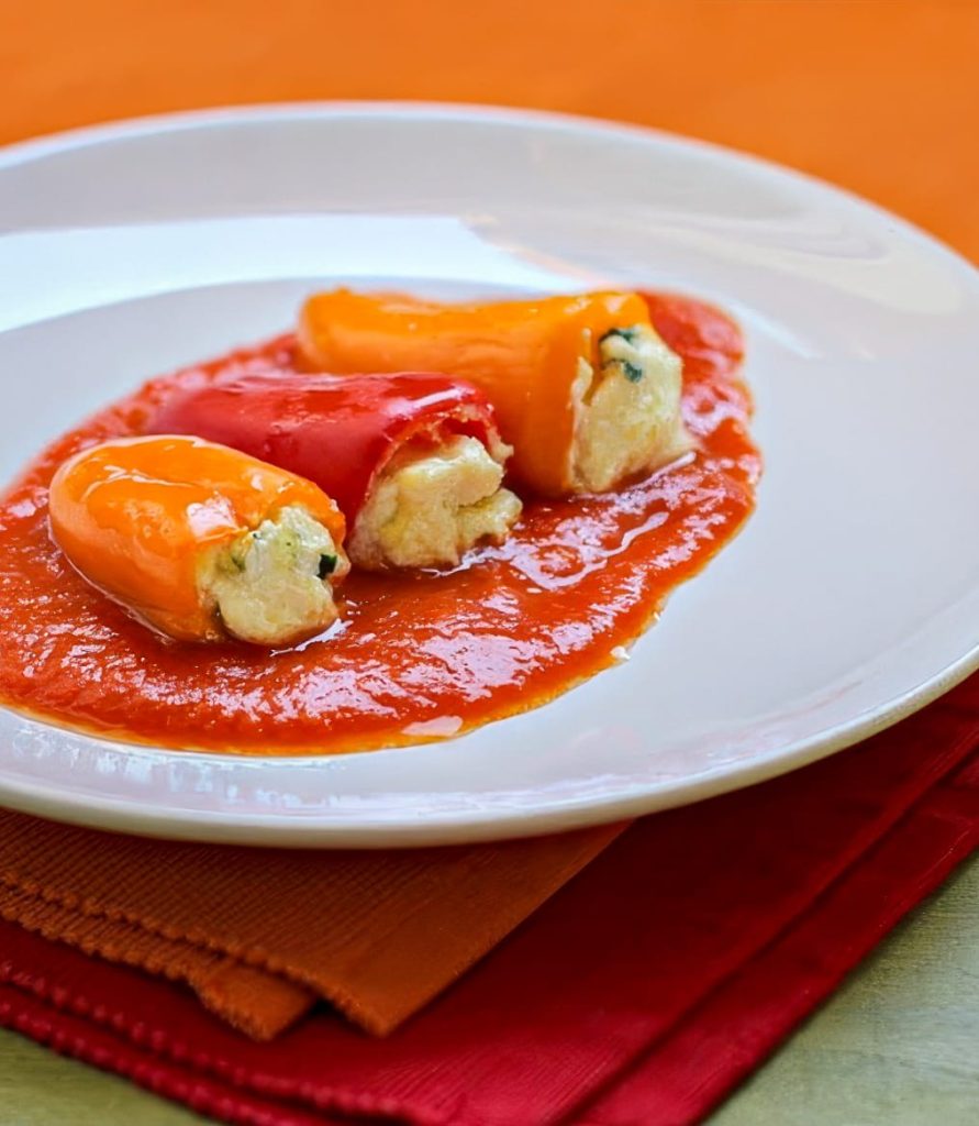 PEPERONI PIQUILLO RIPIENI DI CAPRINO