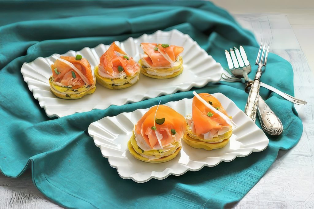 FRITTATINE ALL’ANETO CON SALMONE E FORMAGGIO