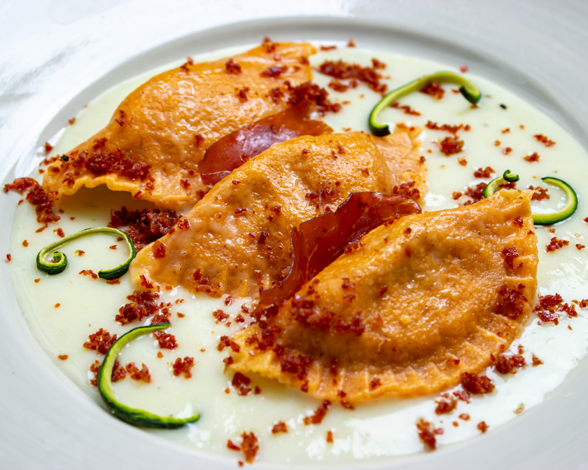 MEZZELUNE ALLA RICOTTA E ZUCCHINE