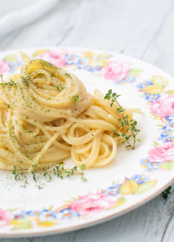 Spaghetti all'acqua di limone