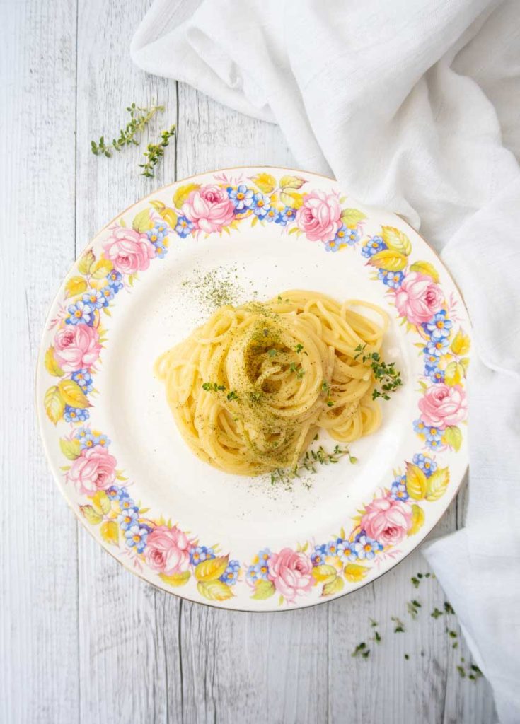 Spaghetti all'acqua di limone